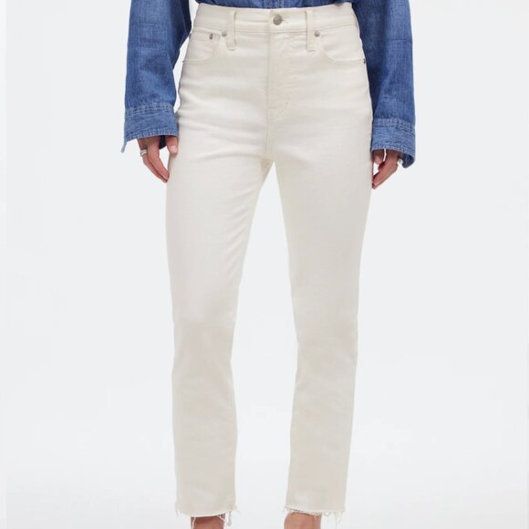 Madewell The Petite Perfect Vintage Jean in Tile White NWT Size 31 - Picture 2 of 11